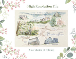 Ruth icanthis map illustration london town