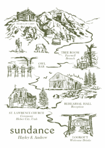 Ruth Park Line Art illustration map